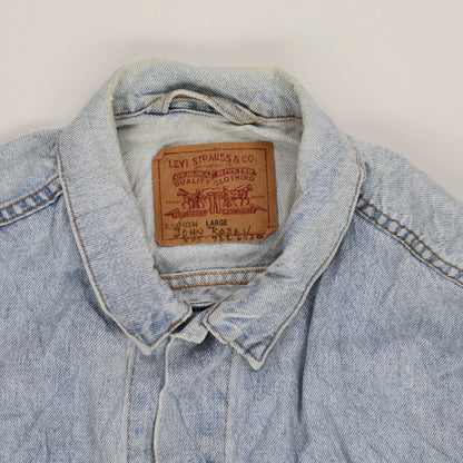 Levi's Vintage Light Blue Denim Trucker Jacket Large Cotton