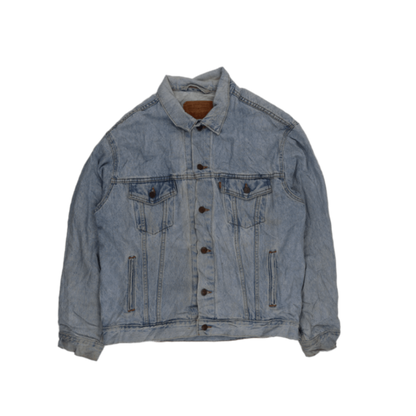 Levi's Vintage Light Blue Denim Trucker Jacket Large Cotton