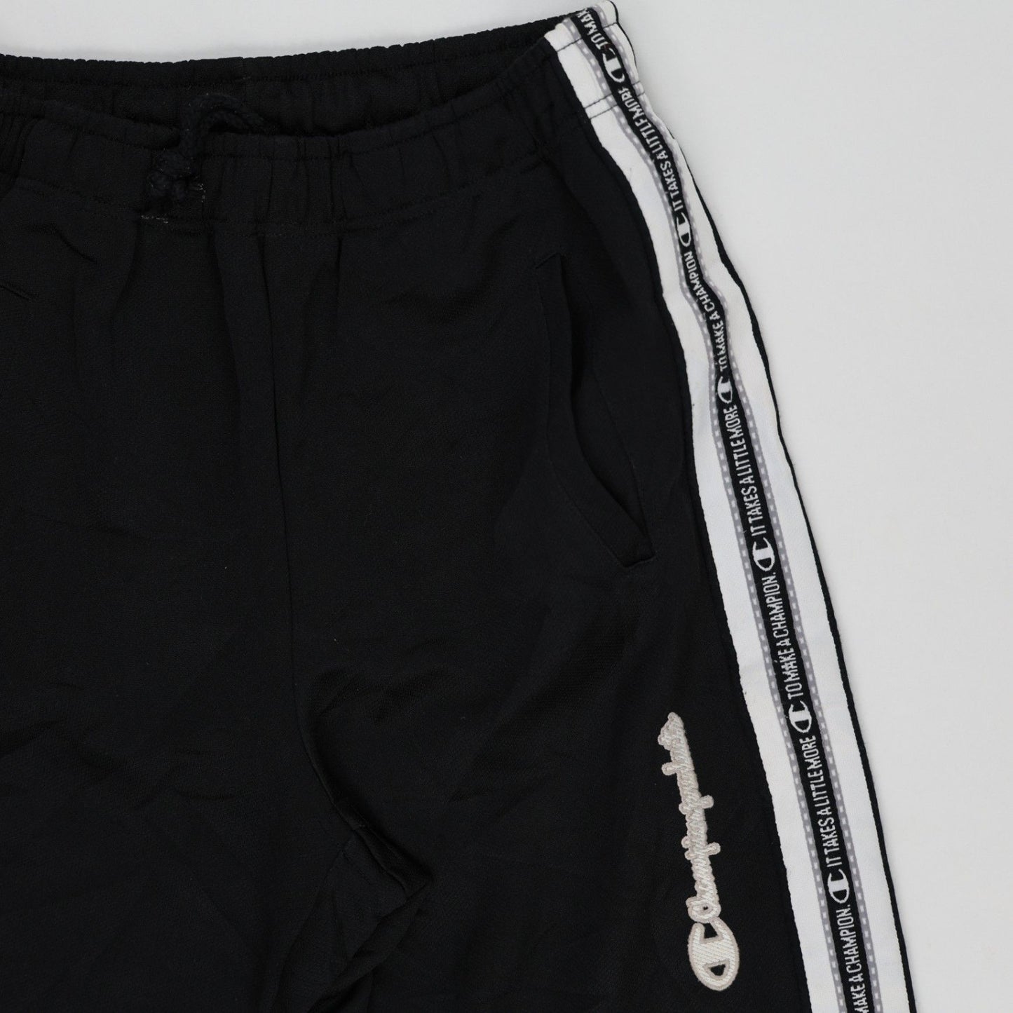 Champion Black Track Pants Size Small Polyester Blend Men's Joggers