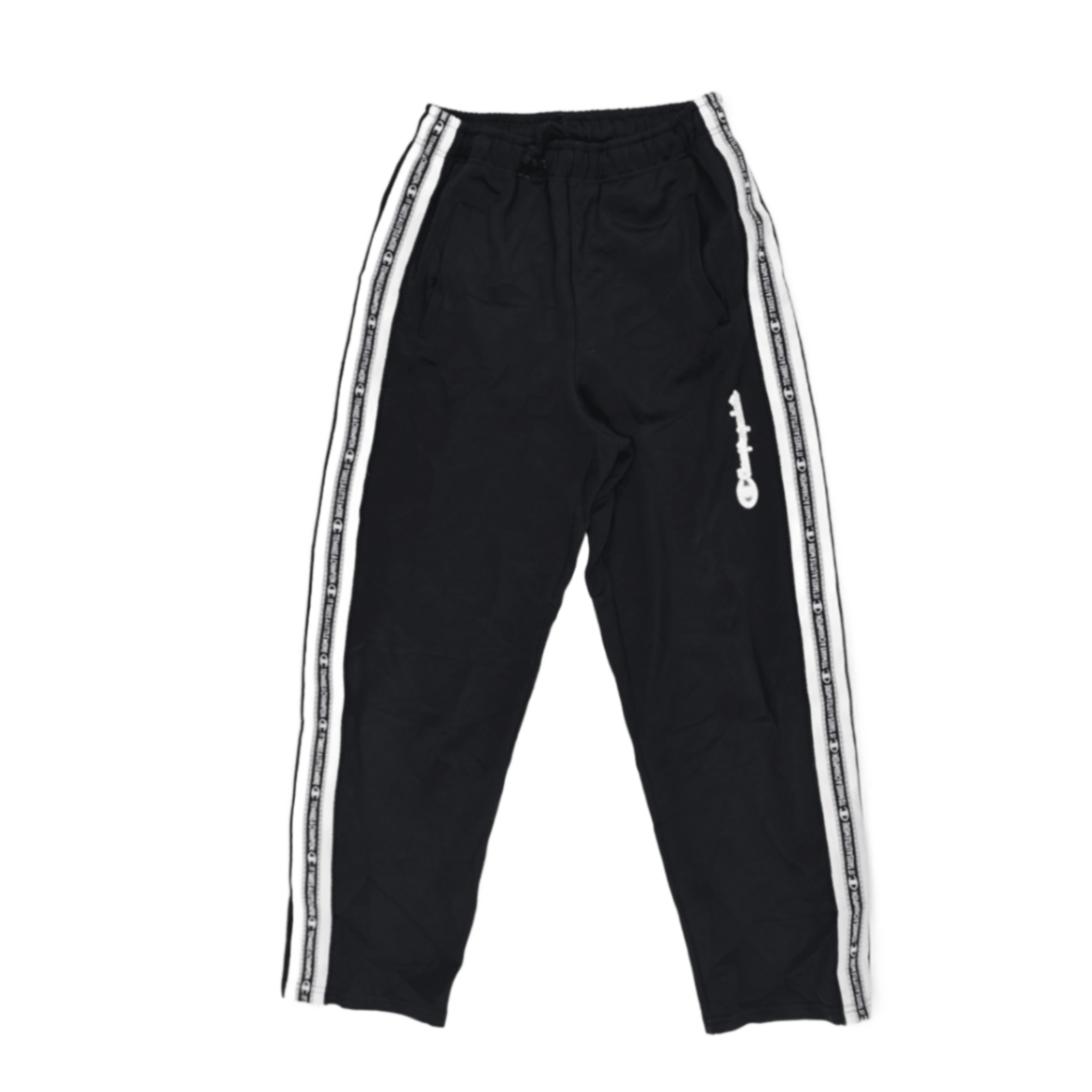 Champion Black Track Pants Size Small Polyester Blend Men's Joggers