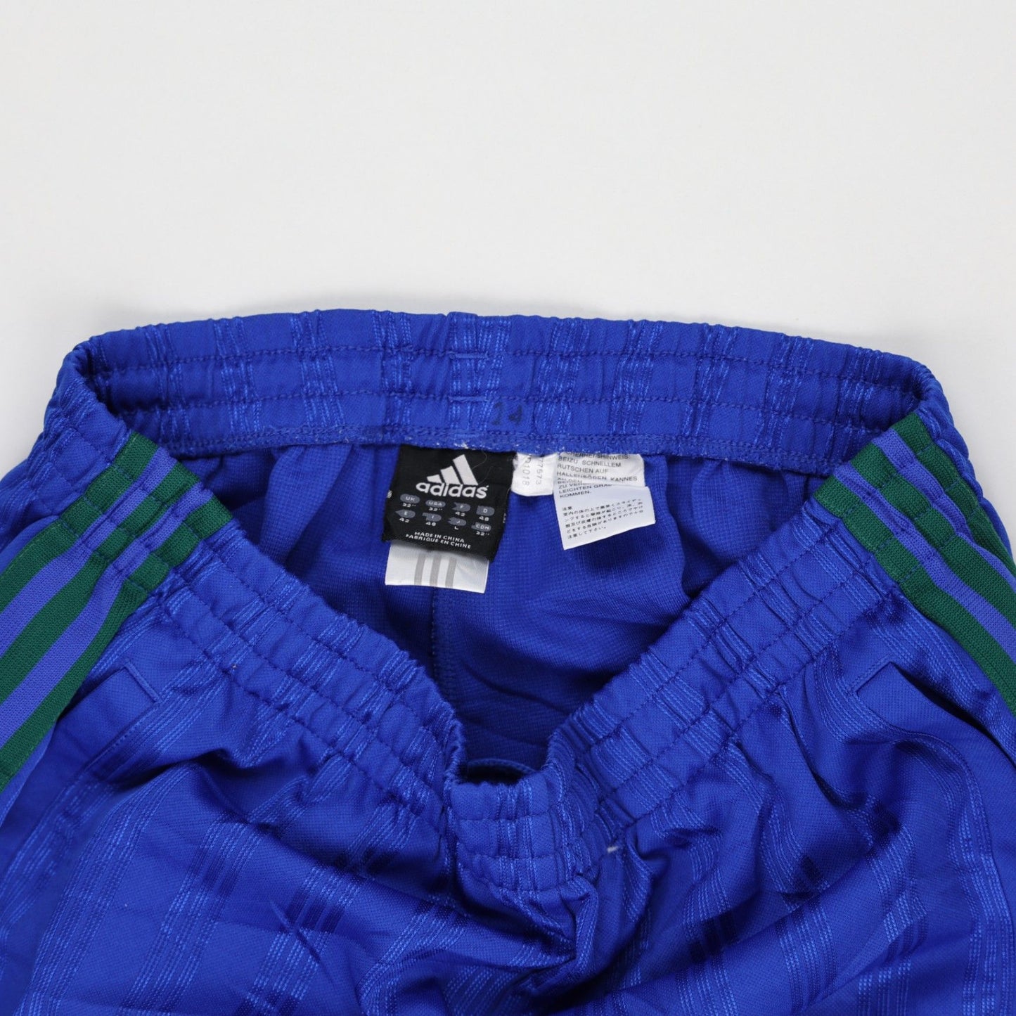 adidas Vintage Blue Track Pants Men's Size L 42 Inseam Polyester