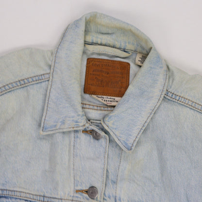 Levi's Vintage Light Blue Denim Trucker Jacket Size Medium Cotton