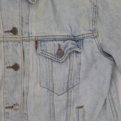 Levi's Vintage Light Blue Denim Trucker Jacket Size Medium Cotton