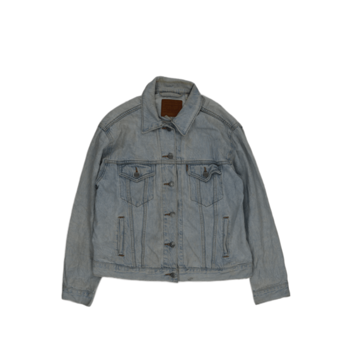 Levi's Vintage Light Blue Denim Trucker Jacket Size Medium Cotton