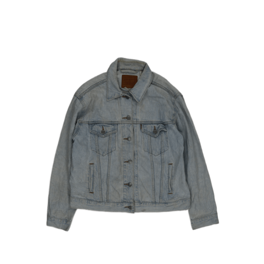 Levi's Vintage Light Blue Denim Trucker Jacket Size Medium Cotton