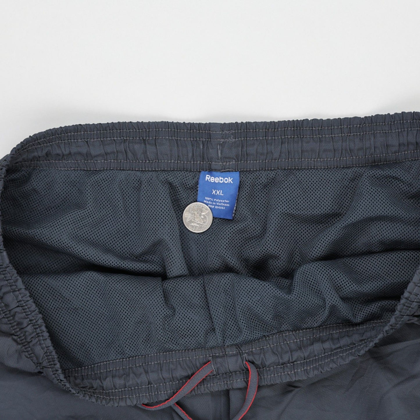 Reebok Navy Blue XXL Polyester Track Trousers for Men 32 Inch Inseam