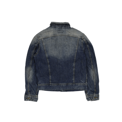 Lee Vintage Faded Blue Denim Jacket Unisex Medium Cotton