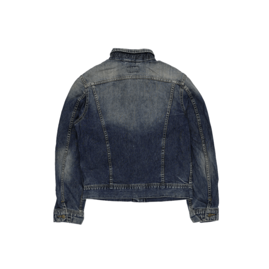 Lee Vintage Faded Blue Denim Jacket Unisex Medium Cotton