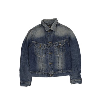 Lee Vintage Faded Blue Denim Jacket Unisex Medium Cotton