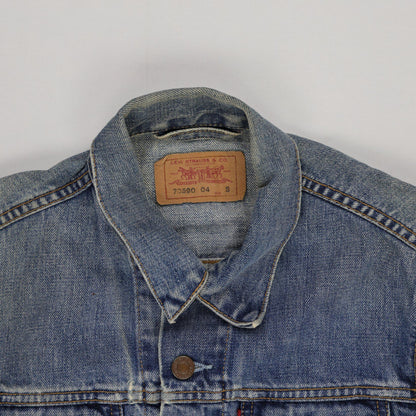 Levi's 70590 Vintage Blue Denim Trucker Jacket Small Cotton