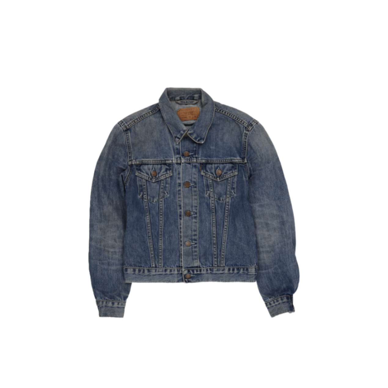 Levi's 70590 Vintage Blue Denim Trucker Jacket Small Cotton