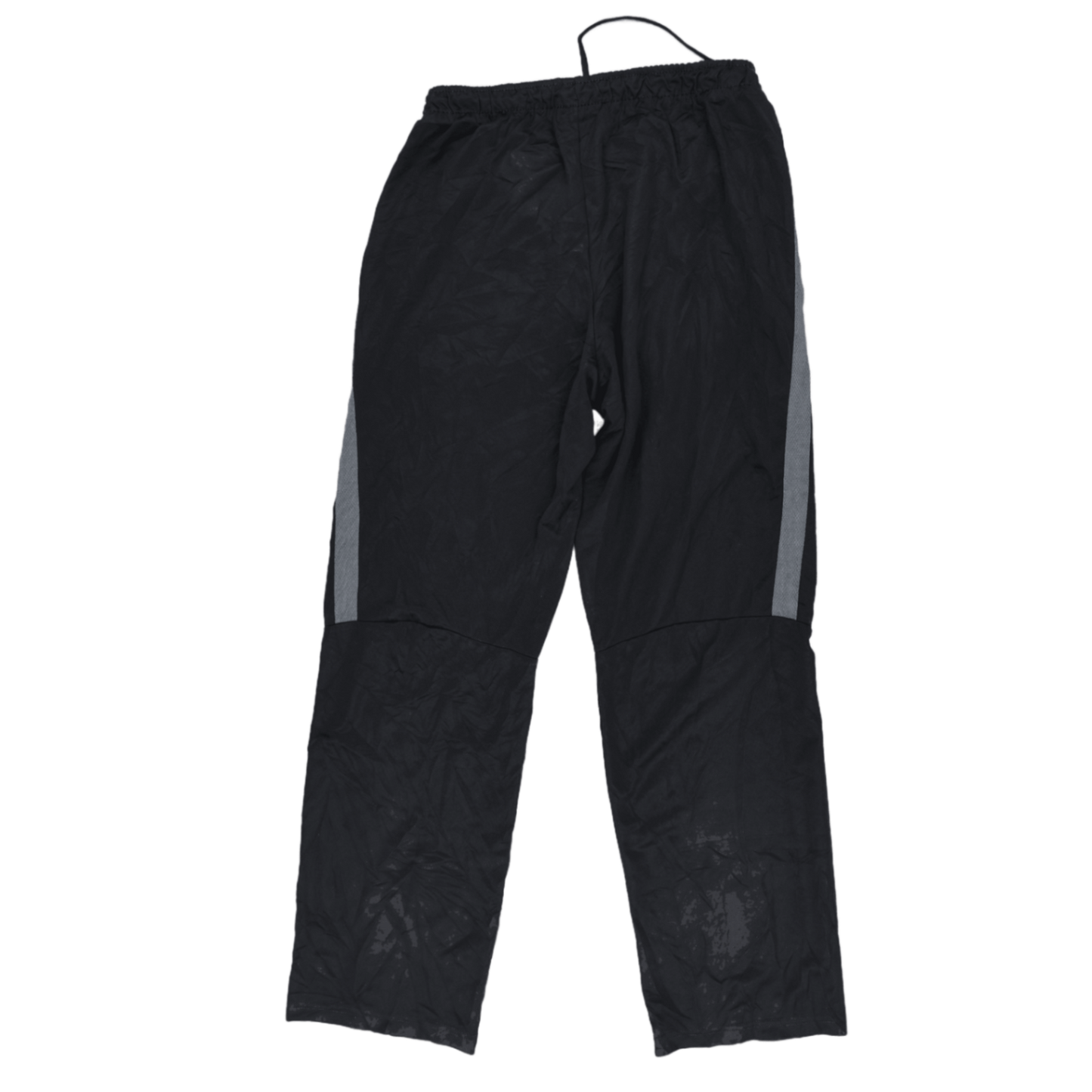 Nike Black Track Pants Men's Medium Nylon Vintage 76 cm Inseam 38 cm Waist with Grey Stripes