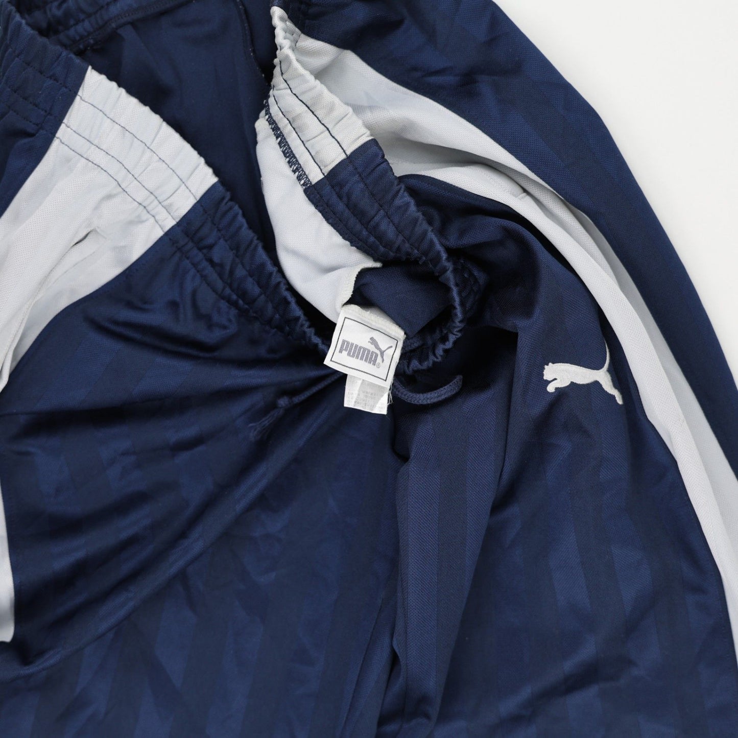 PUMA Navy Blue Track Pants Large Polyester Mens 80 cm Inseam