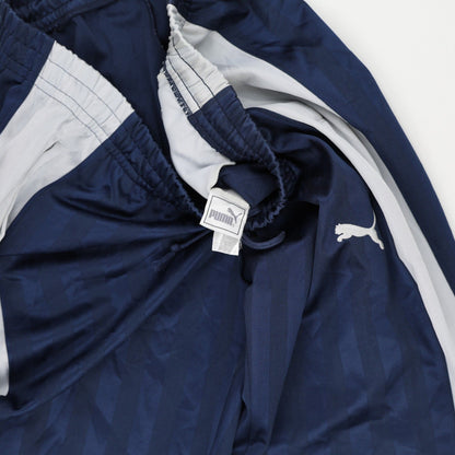 PUMA Navy Blue Track Pants Large Polyester Mens 80 cm Inseam