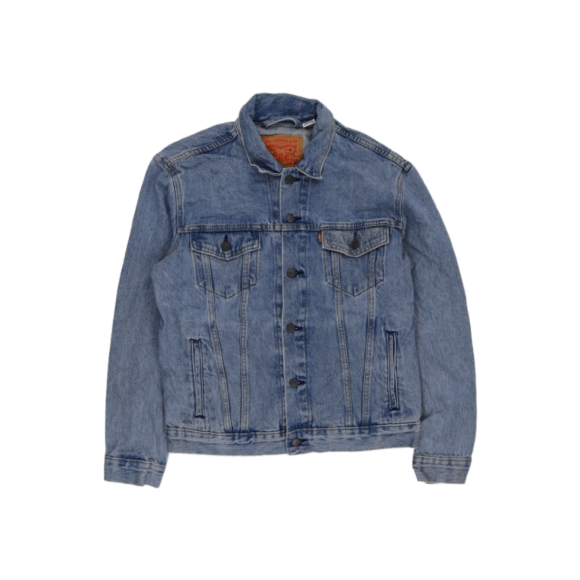 Levi's Vintage Blue Denim Trucker Jacket Men's Medium Cotton