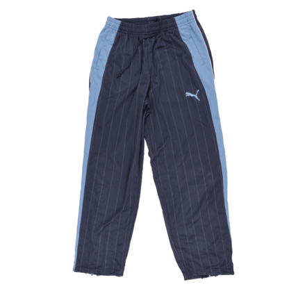 PUMA Vintage Navy Blue Track Pants Large 76 cm Inseam Polyester