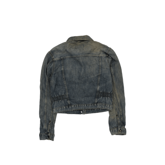 Wrangler Vintage Blue Denim Trucker Jacket Size M Cotton