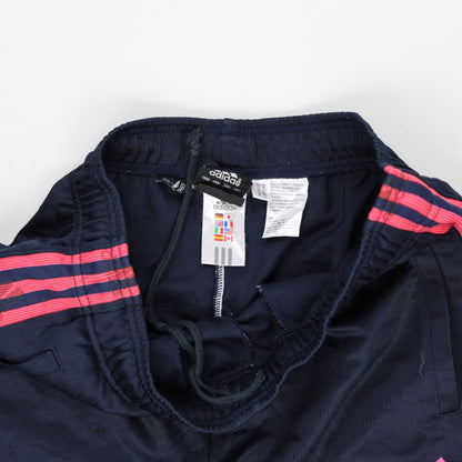 adidas Navy Blue Jogger Trousers Large 76cm Inseam 42cm Waist Polyester