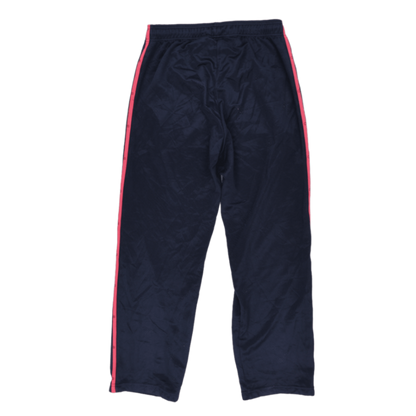 adidas Navy Blue Jogger Trousers Large 76cm Inseam 42cm Waist Polyester