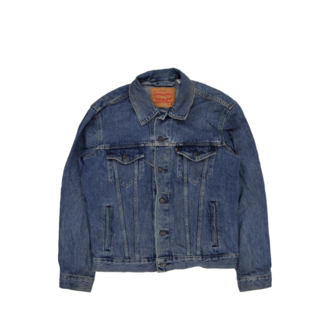 Levi Strauss & Co Classic Blue Denim Trucker Jacket Men's Medium Cotton Vintage
