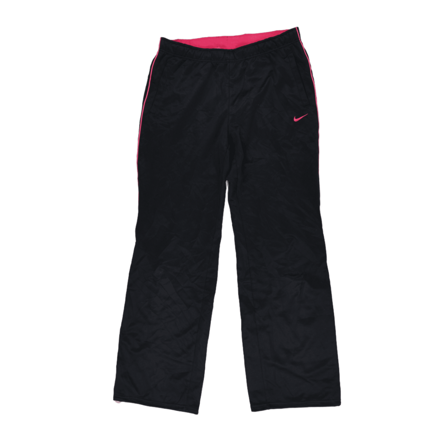 Nike Dri-FIT Black and Pink Sports Trousers Women's Size Small 76cm Inseam Polyester