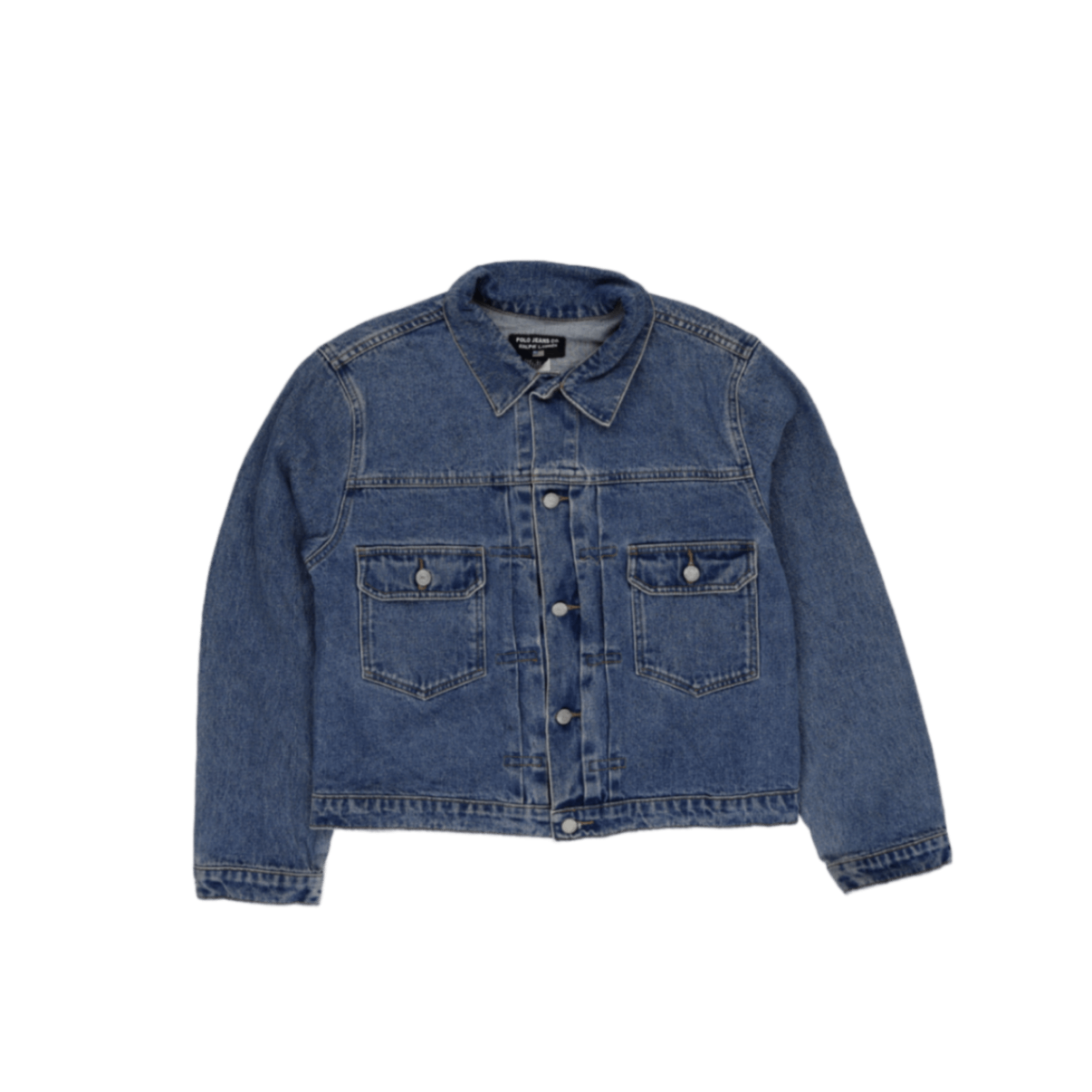 Polo Ralph Lauren Men's Blue Denim Jacket Size Medium Cotton