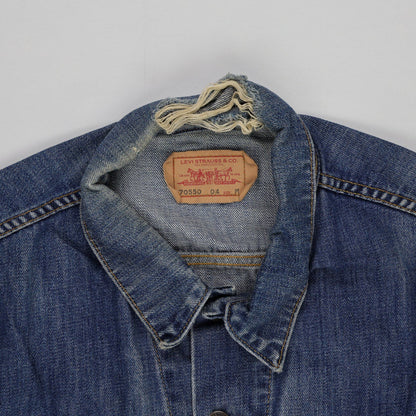 Levi's 70550 Blue Denim Jacket Men's Medium Vintage Cotton Collared