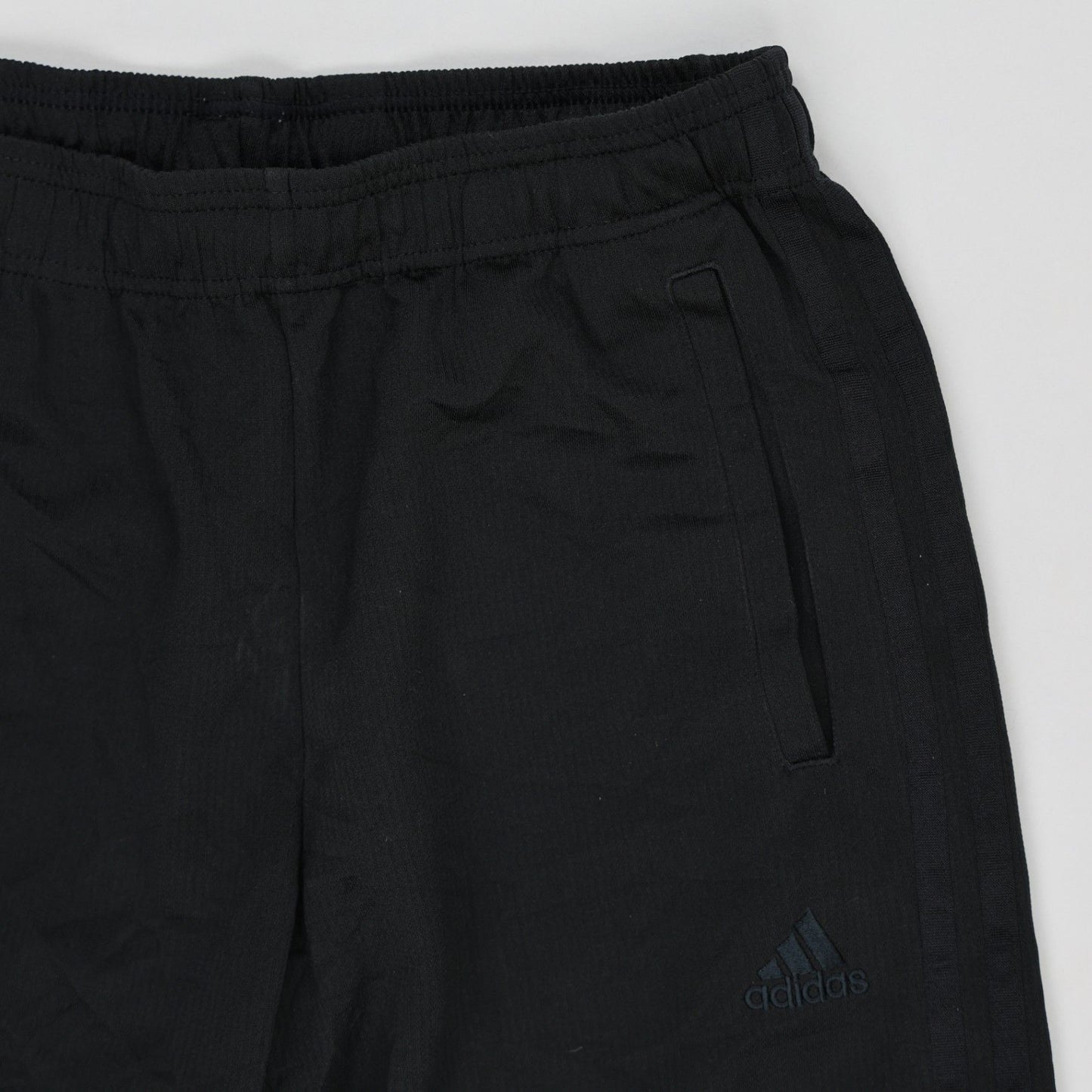 adidas Mens Black Track Trousers Large 77 cm Inseam Polyester