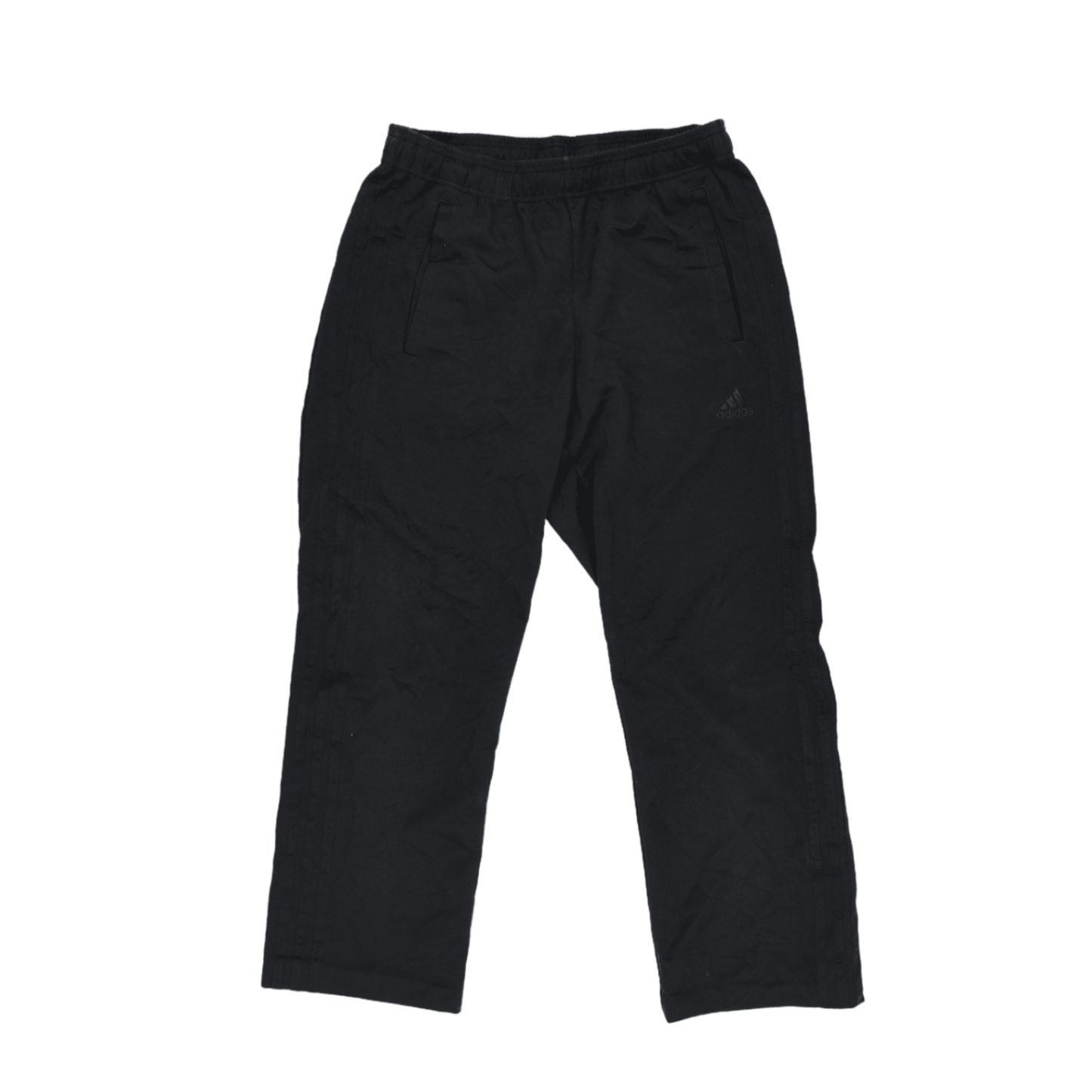 adidas Mens Black Track Trousers Large 77 cm Inseam Polyester