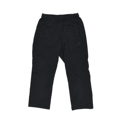 adidas Mens Black Track Trousers Large 77 cm Inseam Polyester