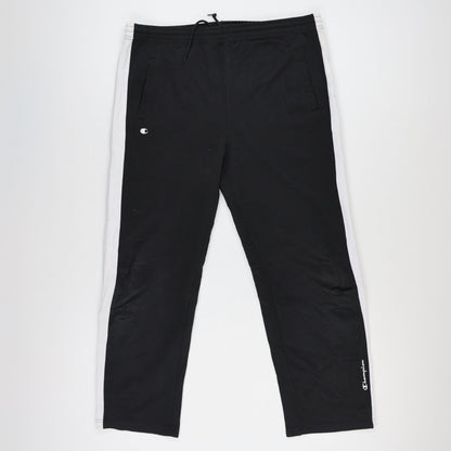 Champion Mens Black Track Pants Large Polyester Athletic Style