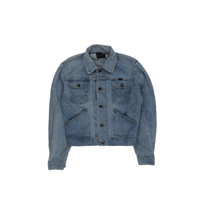 Wrangler Vintage Light Blue Denim Jacket Small Cotton Collared