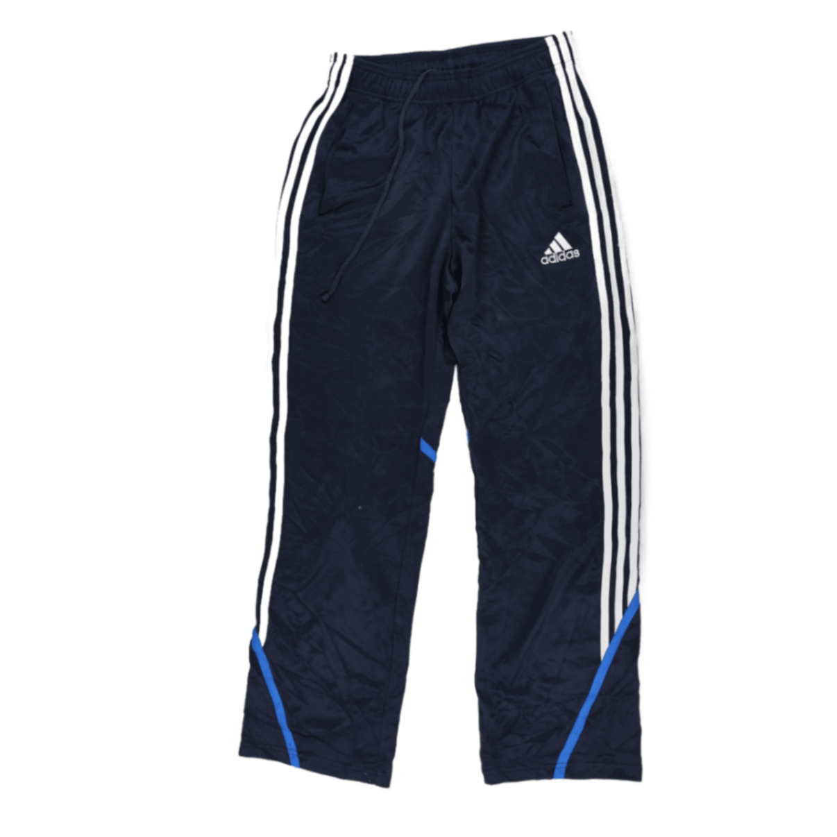 adidas Navy Blue Track Pants Men Size Medium 41 Waist 78 Inseam Polyamide