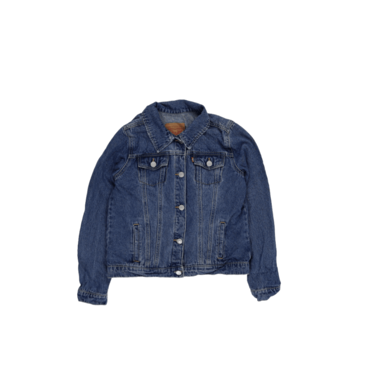 Levi's Vintage Blue Denim Jacket Medium Cotton Denim Collared