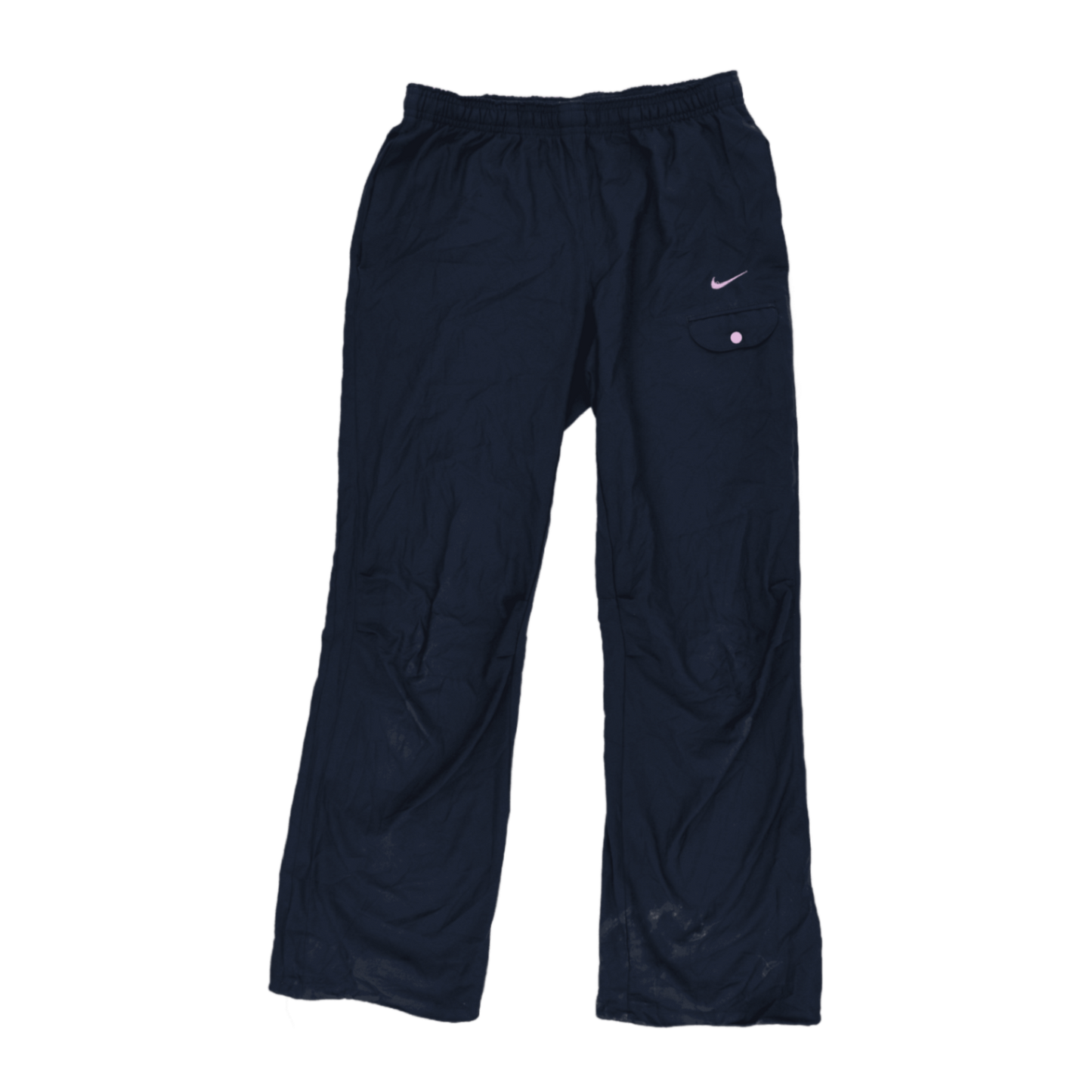 Nike Dri-FIT Track Trousers Navy Blue Medium 32 Waist 32 Inseam Polyester
