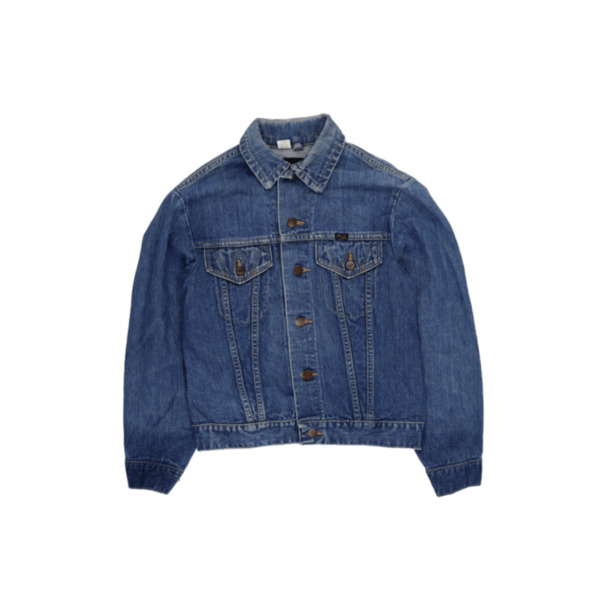 Wrangler Vintage Embroidered Denim Jacket Blue Size 33 Cotton