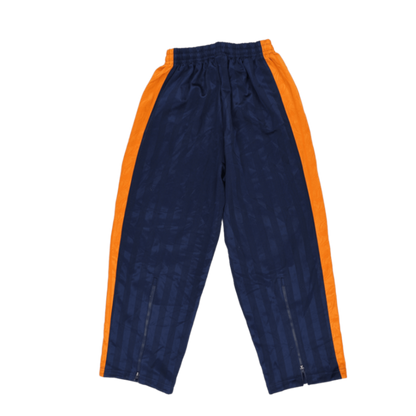 PUMA Vintage Track Pants Navy Blue Orange Medium Polyester 76 cm Inseam 38 cm Waist