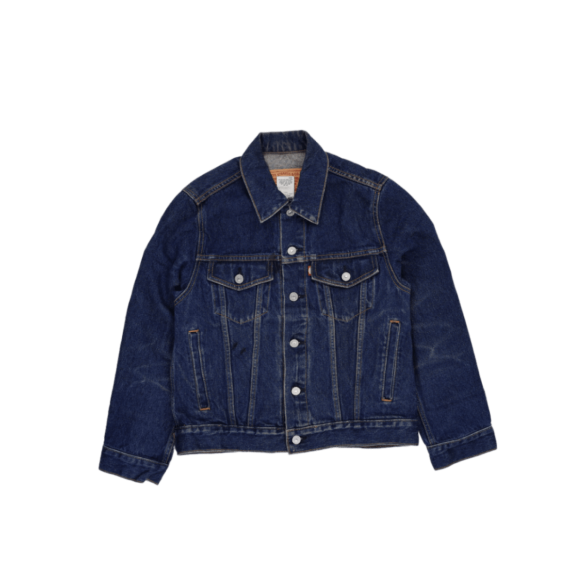 Levi's Vintage Medium Blue Trucker Jacket 100% Cotton Size Medium