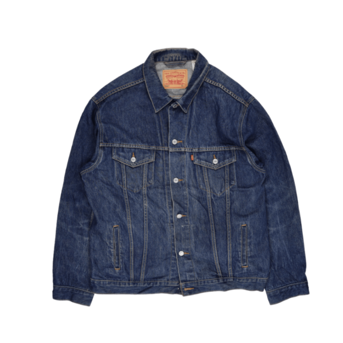 Levi's Vintage Oversize Truck Denim Jacket Classic Blue XL 100% Cotton Collared