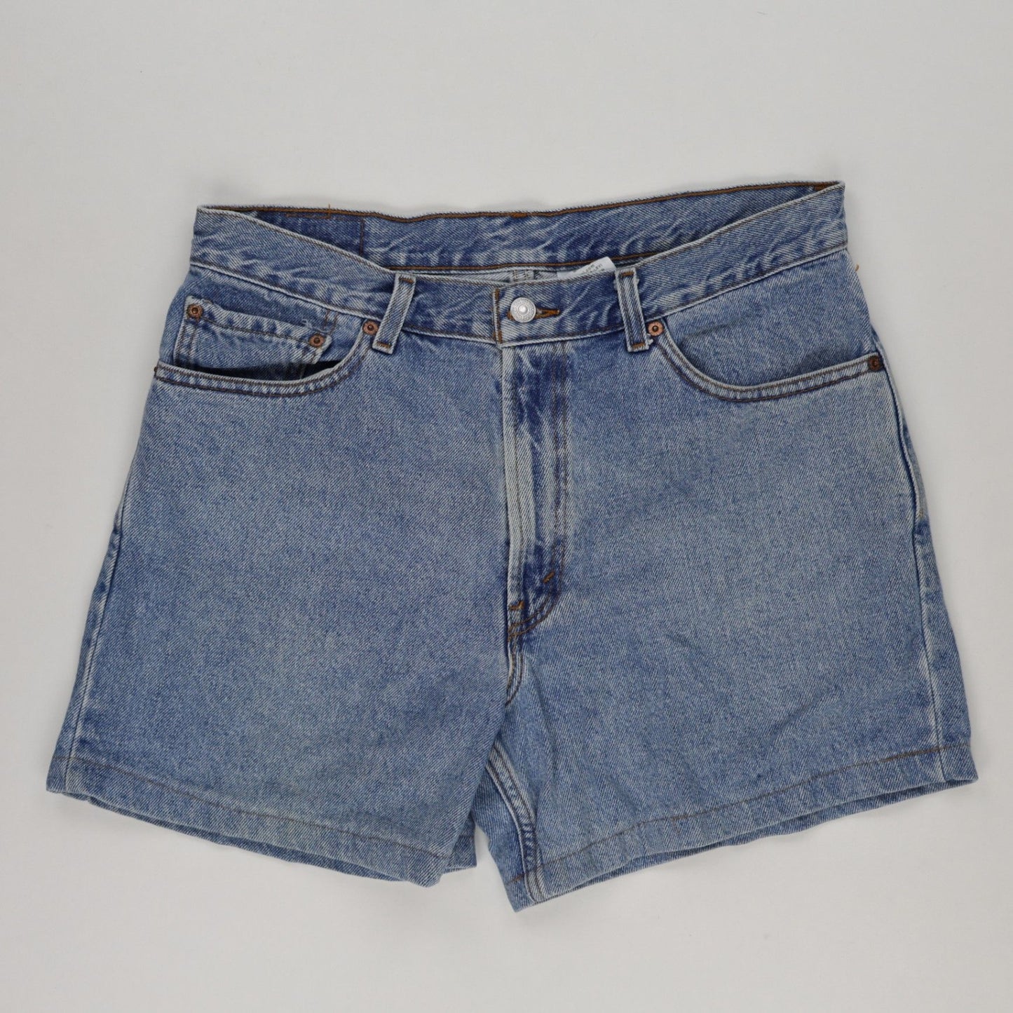 Levi's 550 Vintage Blue Denim Shorts W34 L 100% Cotton Relaxed Fit
