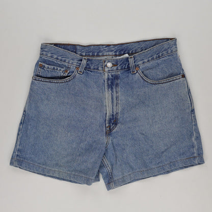 Levi's 550 Vintage Blue Denim Shorts W34 L 100% Cotton Relaxed Fit