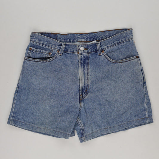 Levi's 550 Vintage Blue Denim Shorts W34 L 100% Cotton Relaxed Fit