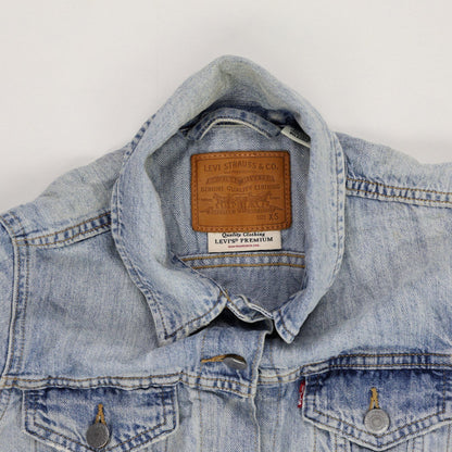 Levi's Vintage Light Blue Cotton Denim Jacket Women's Size XS Classic Collared