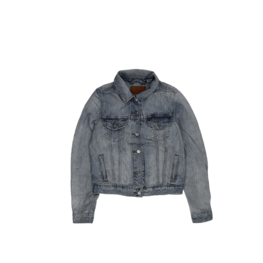 Levi's Vintage Light Blue Cotton Denim Jacket Women's Size XS Classic Collared