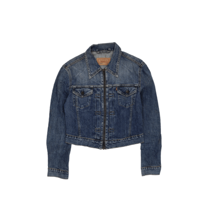 Levi's 73695 Vintage Blue Denim Jacket Medium Cotton Denim Collared