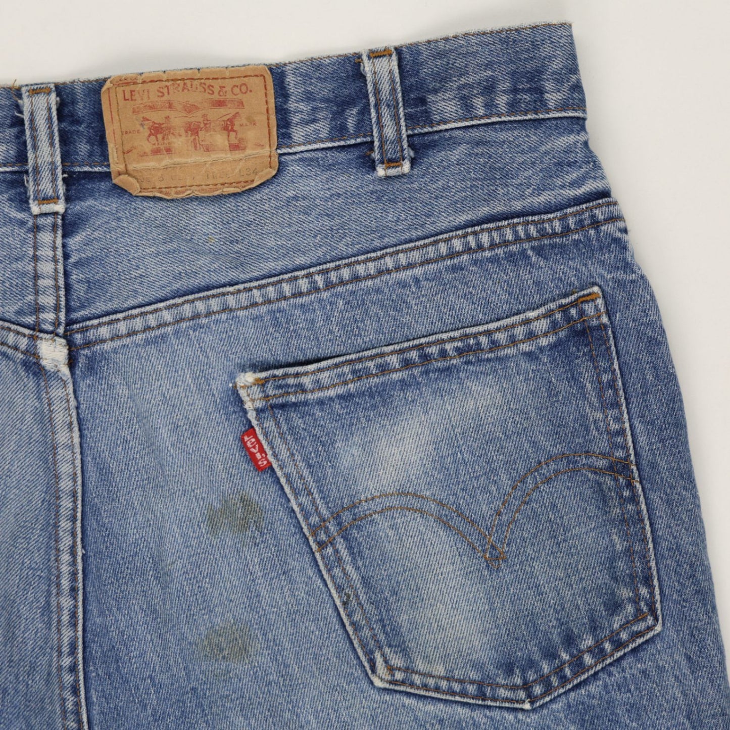 Levi's Vintage Cut-Off Denim Shorts Blue W34 Cotton Unisex