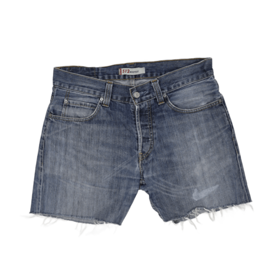 Levi's 512 Denim Shorts Blue W34 Cotton Denim Vintage