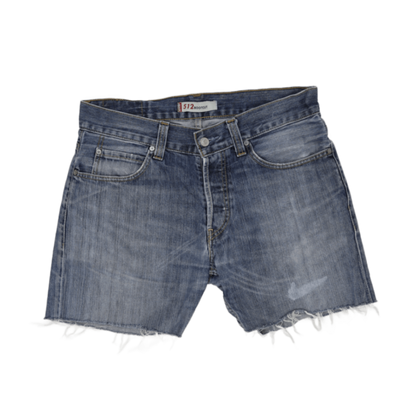 Levi's 512 Denim Shorts Blue W34 Cotton Denim Vintage