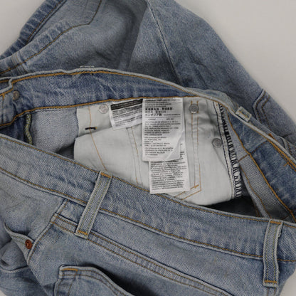 Levi's 511 Slim Fit Light Blue Denim Shorts W30 25 cm Inseam Cotton Vintage