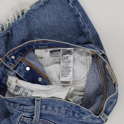 Levi's 501 Vintage Blue Denim Cut-Off Shorts W34 Cotton